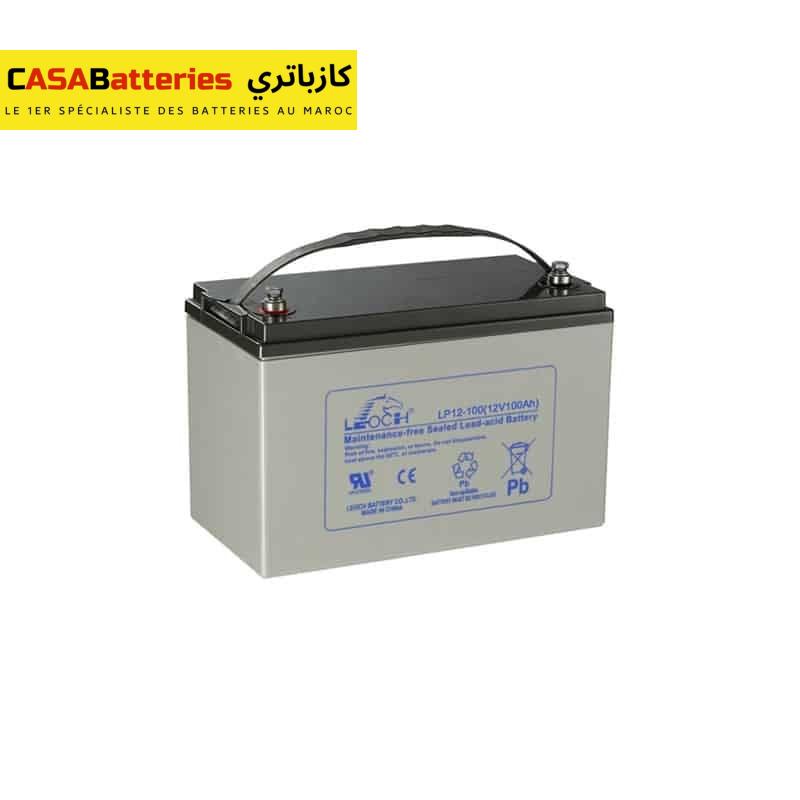 LEOCH LP12-100E AGM 12V 100 Ah BATTERIE INDUSTRIELLE