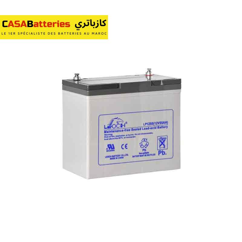 LEOCH LP12-55 AGM 12V 55 Ah BATTERIE INDUSTRIELLE