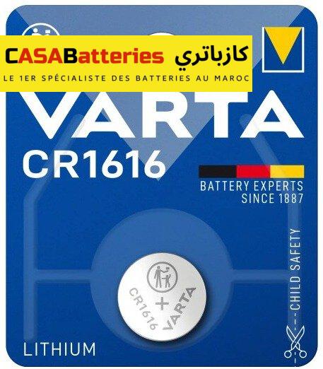 VARTA – Pile bouton CR1616 – Lithium 3V